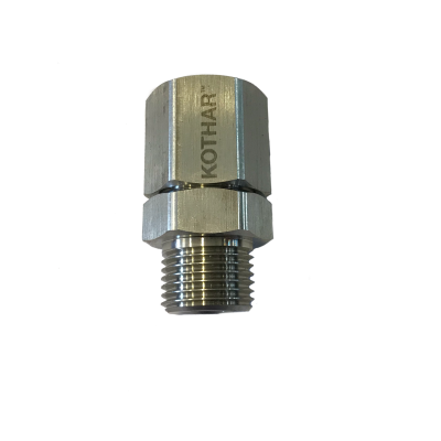 RACOR GIRATORIO RECTO 1/2H X 1/2M INOX