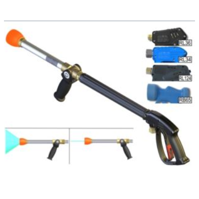 PISTOLA RB65 G1/2F + TU.INOX+GV 3-BOQ. 7mm