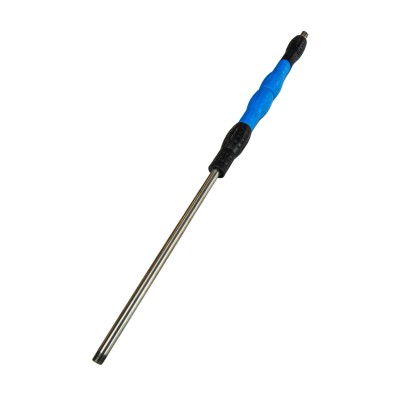 LANZA INOX 700 MM RECTA AZUL CON MANGO GIRATORIO