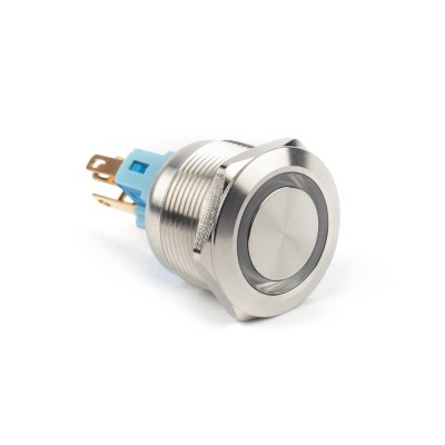 PULSADOR BLANCO 24V DC 22 MM